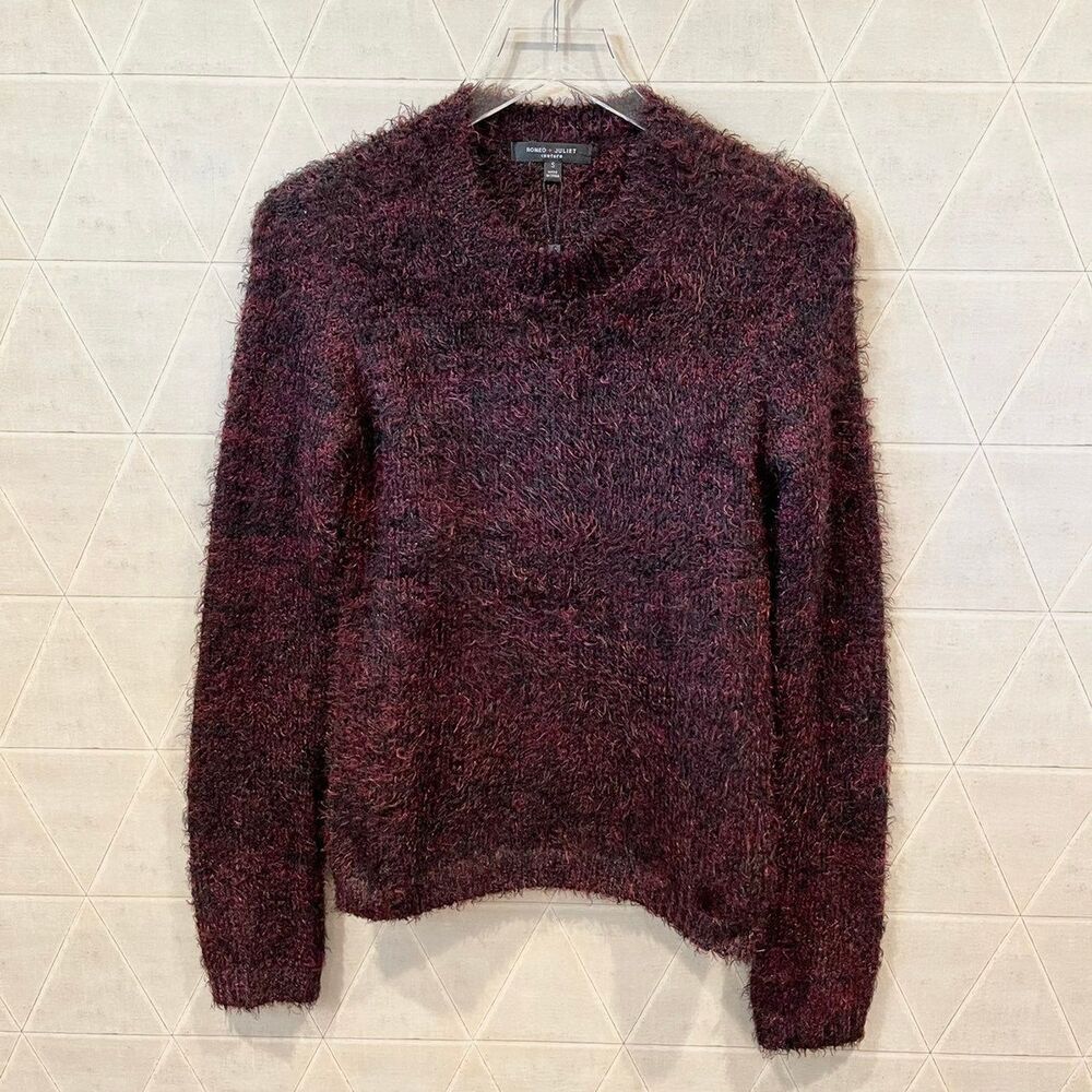NWT Romeo & Juliet Couture Burgundy Fuzz